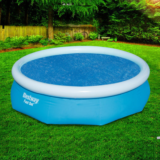 Factory Buys Pool Cover Fits 3.05m/10ft Round Swimming Pool PVC Blanket 2.89m