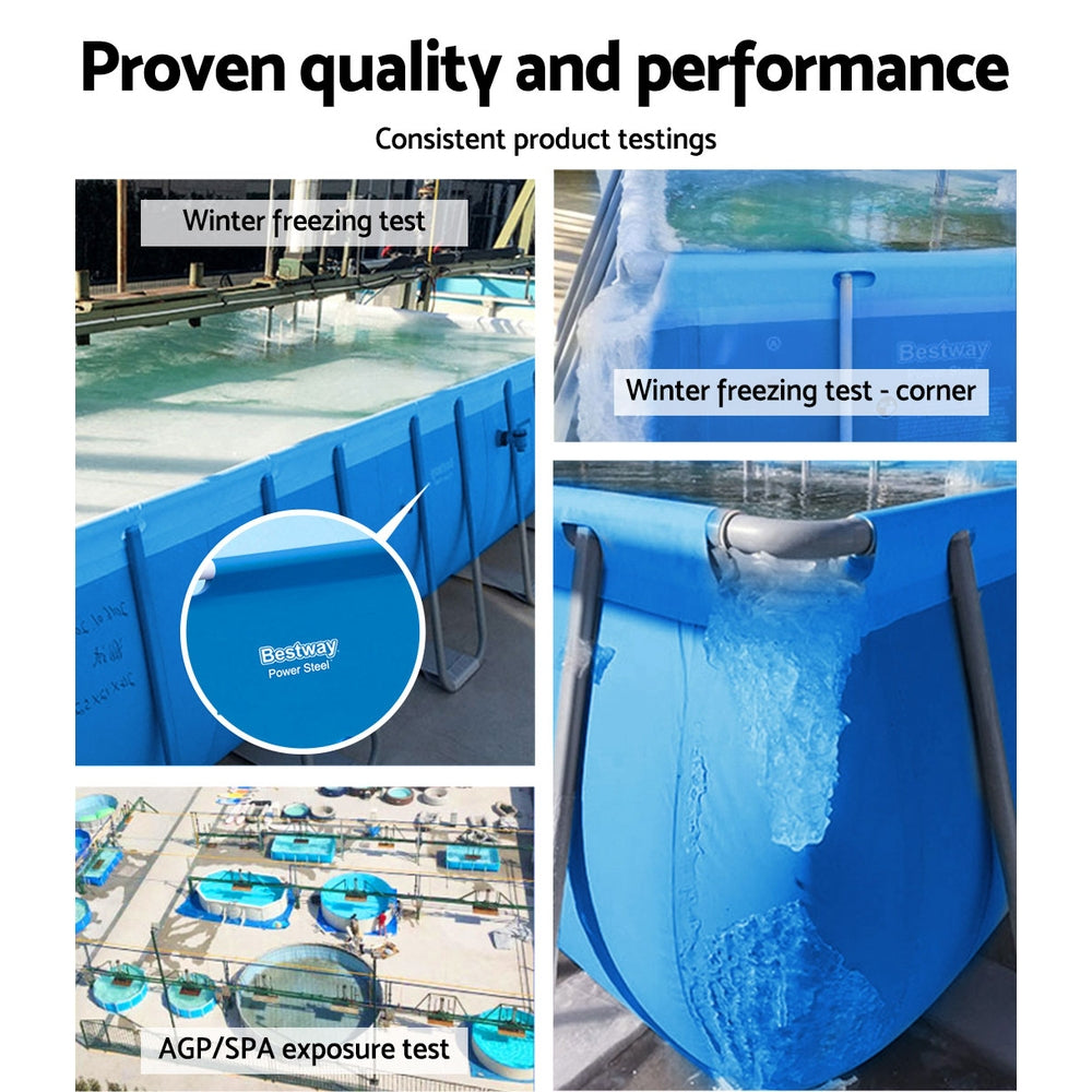 Bestway Swimming Pool Above Ground Heavy Duty Steel Pro Frame Pools 4M
