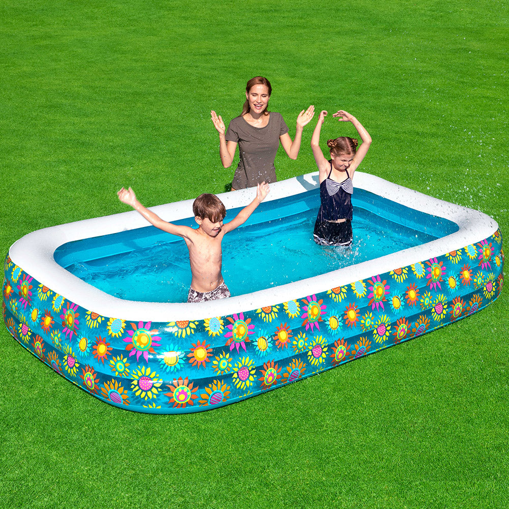 Factory Buys Kids Pool 305x183x56cm Inflatable Above Ground Swimming Pools 1161L