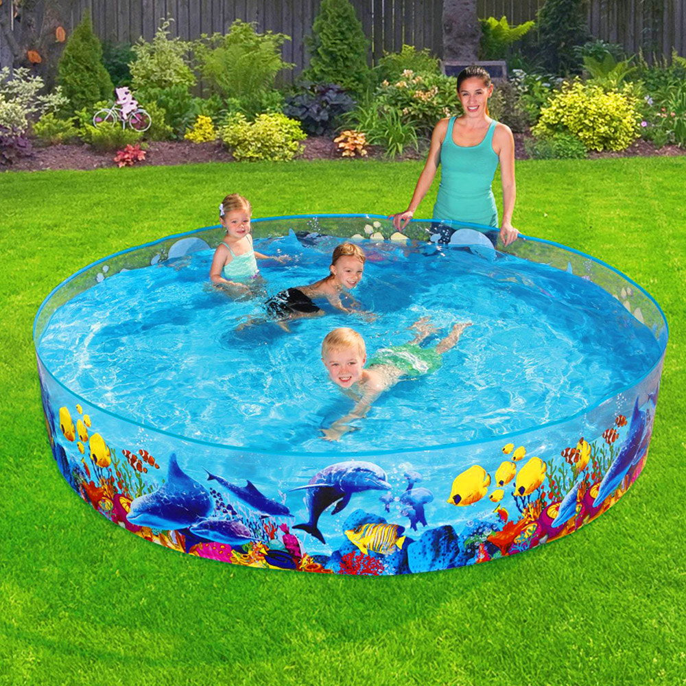 Factory Buys Kids Pool 244x46cm Round Above Ground Rigid Swimming Pools Undersea 2074L