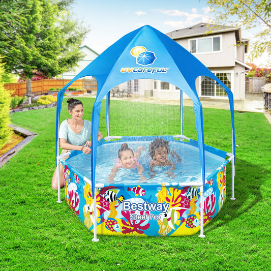 Swimming Pool Above Ground Plays Kids Steel Pro&trade; Mist Shade Pools
