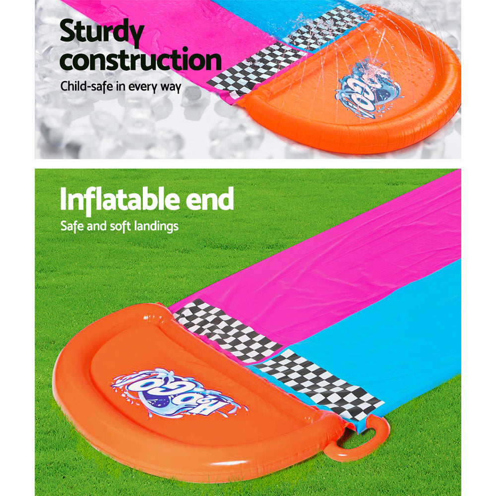 Factory Buys Water Slide Slip Kids 488cm Dual Slides Splash Pad