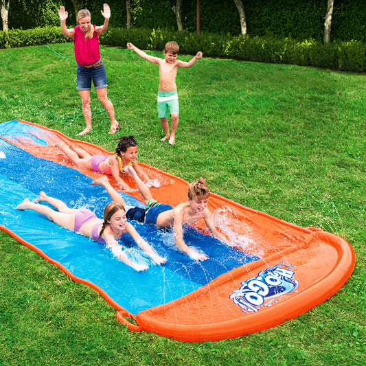 Factory Buys Water Slip And Slide Kids Inflatable Splash Toy Outdoor Triple 4.88M