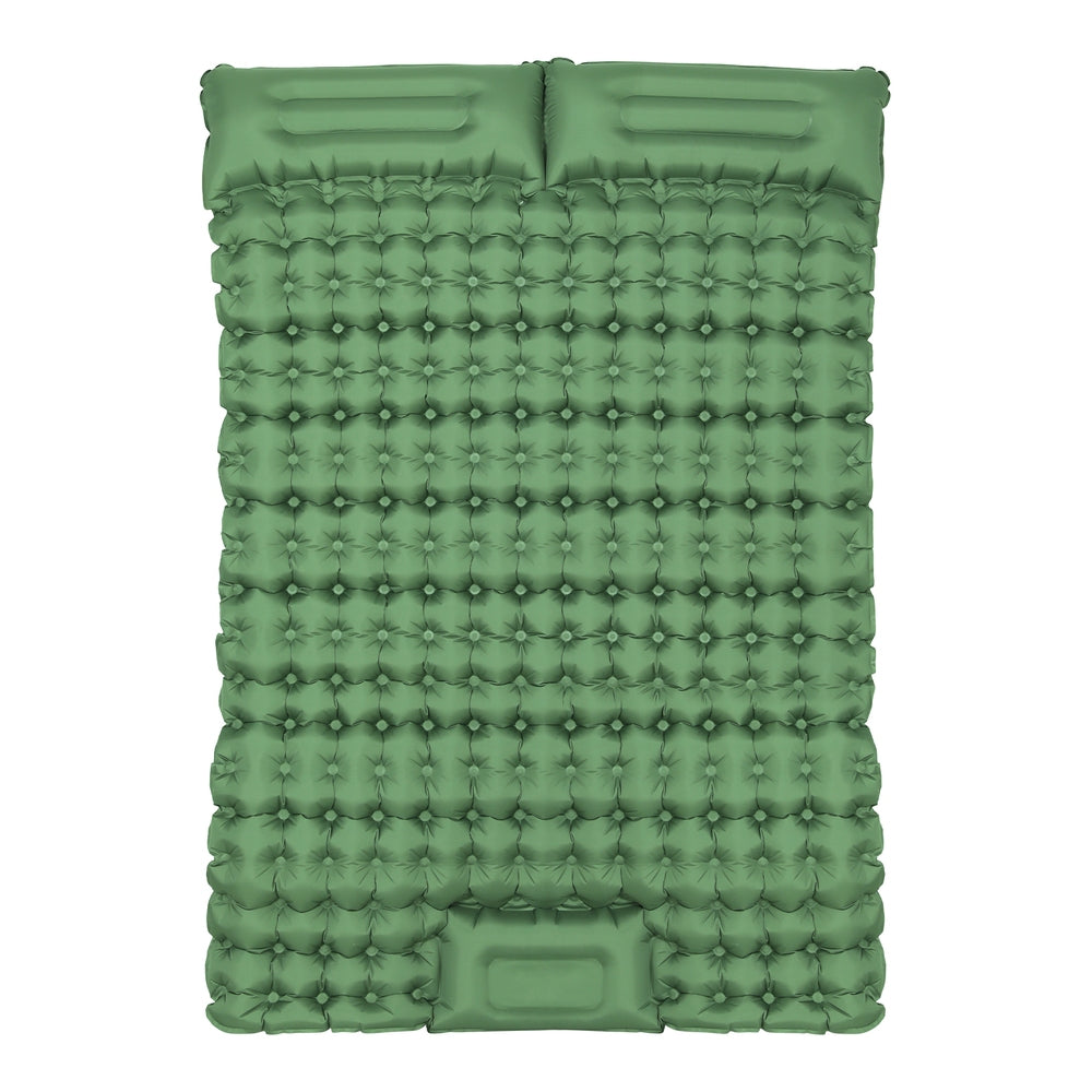 Self-Inflating Mattress Camping Sleeping Mat Air Bed Pad Double Pillow