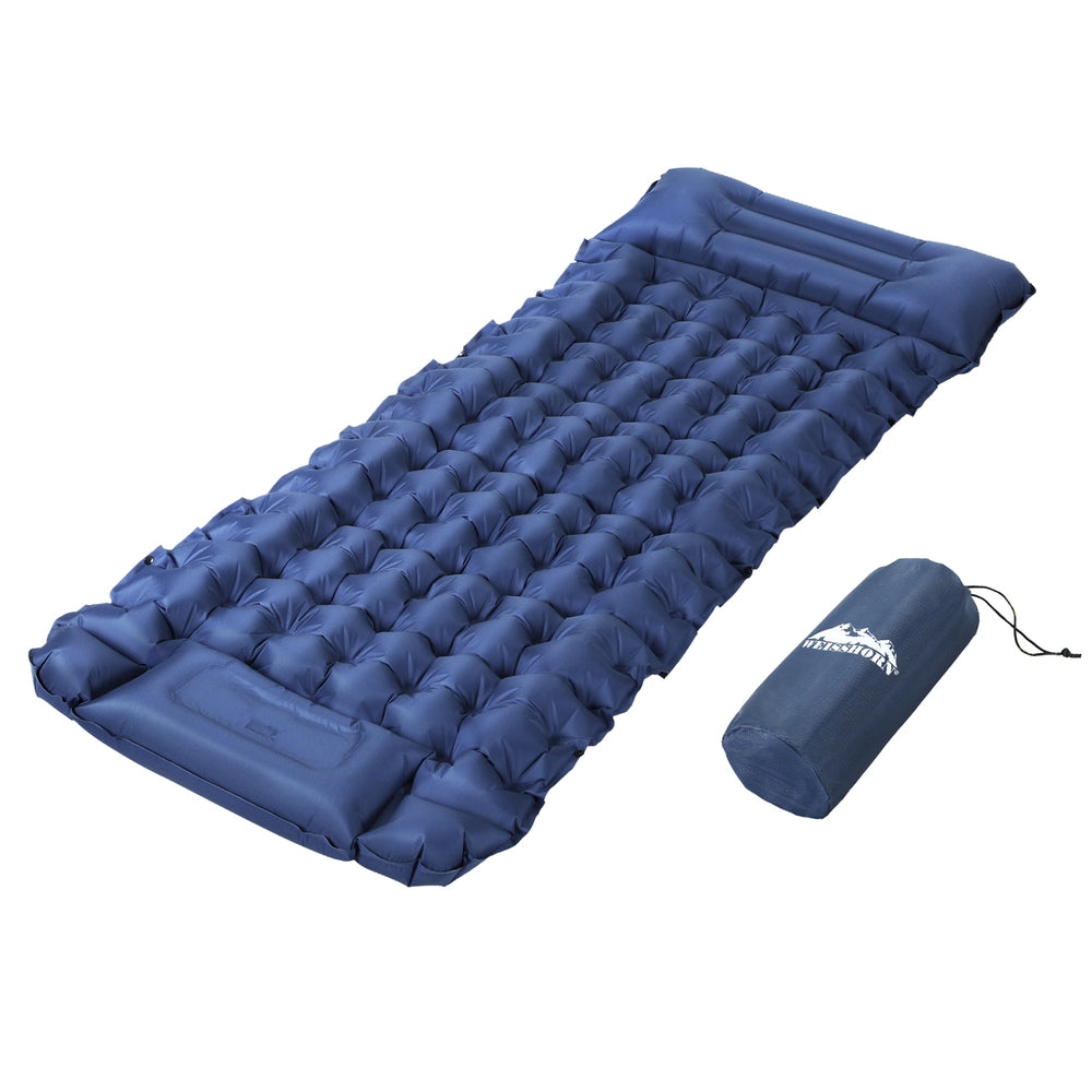 Self-Inflating Mattress Camping Sleeping Mat Air Bed Single Pillow Bag