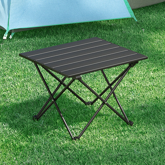 Folding Camping Table 40cm Roll Up Outdoor Picnic BBQ Aluminium Desk