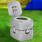 22L Portable Camping Toilet Outdoor Flush Potty Boating
