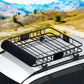 Universal Car Roof Rack Basket Luggage Vehicle Cargo Carrier 111cm Black