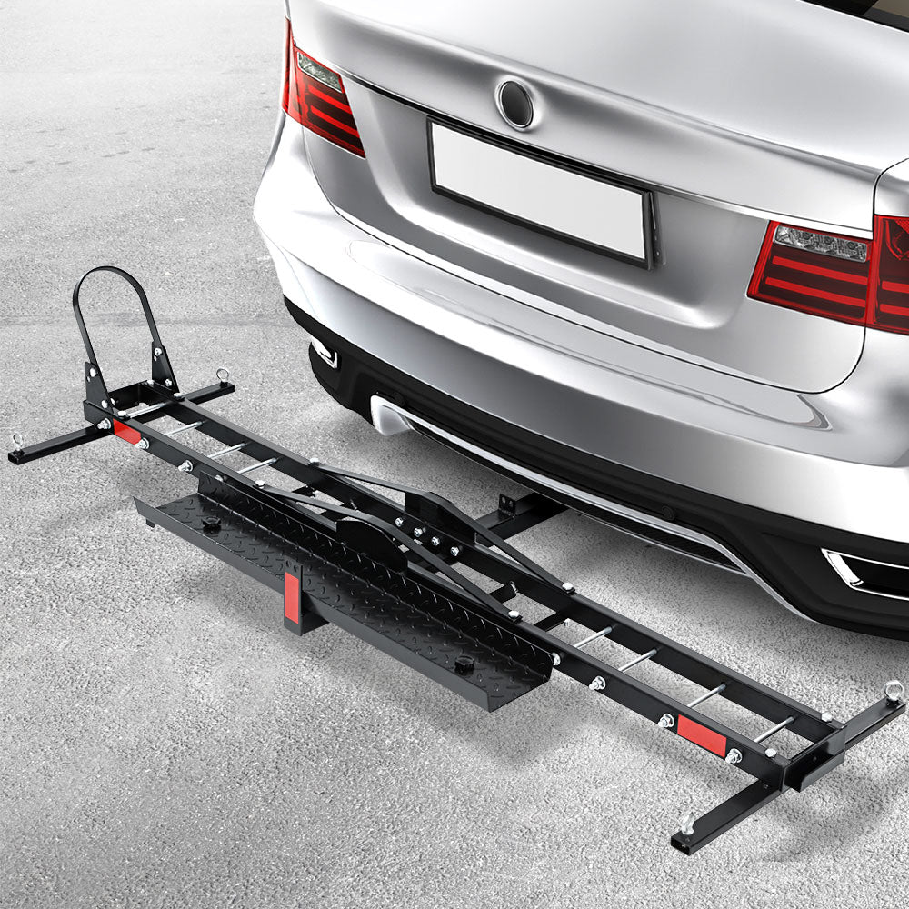 Motorcycle Cross Rigger Motorcycle Carrier 2 Arms Rack Ramp Motorbike Dirt Bike 2