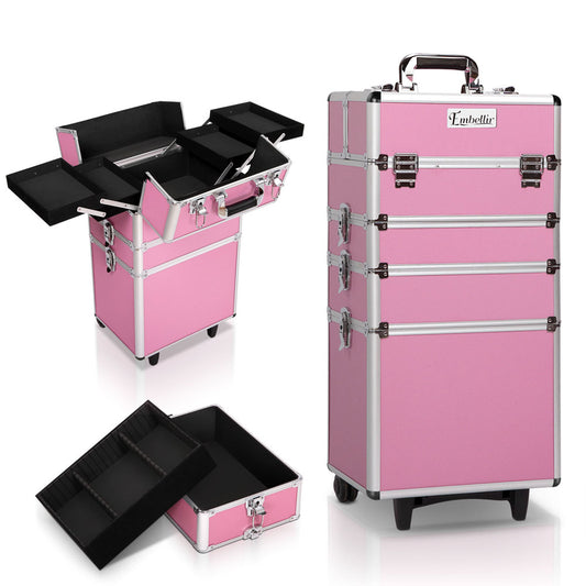 Makeup Case Beauty Cosmetic Organiser Travel Portable Box Troley Vanity