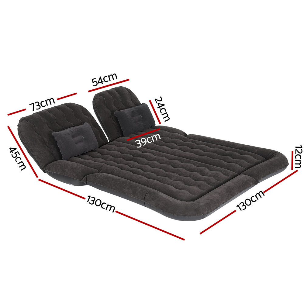 Car Mattress 175x130 Inflatable SUV Back Seat Camping Bed - Black