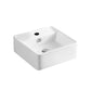 Square Ceramic Basin Bathroom Wash Counter Top Hand Wash Bowl Sink Vanity Above Basins