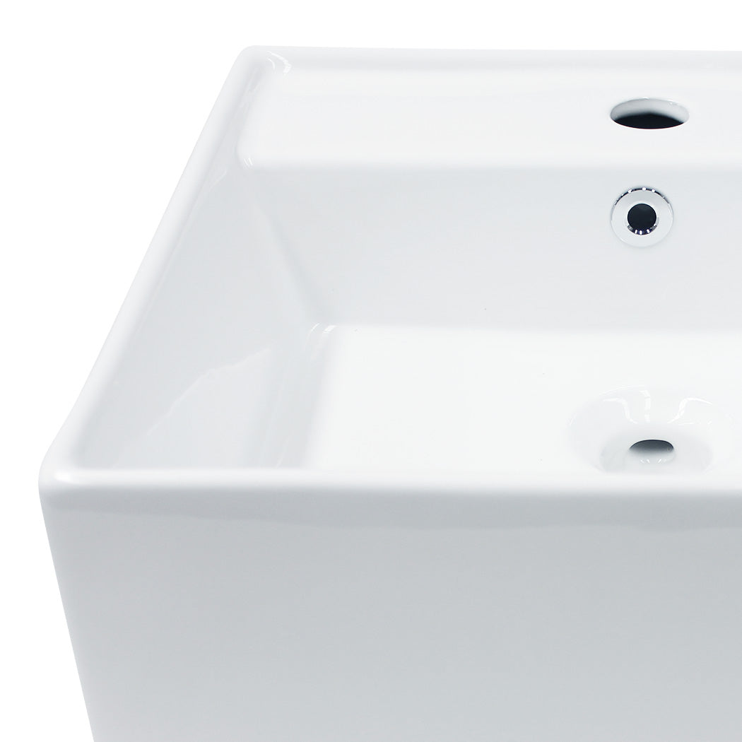Square Ceramic Basin Bathroom Wash Counter Top Hand Wash Bowl Sink Vanity Above Basins
