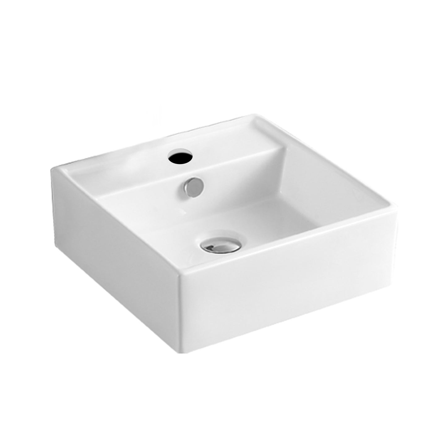 51cm x 43cm Ceramic Basin Bathroom Wash Counter Top Hand Wash Bowl Sink Vanity Above Basins