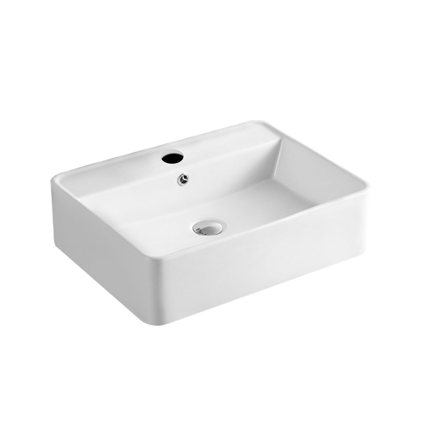 58.5cm x 45cm Ceramic Basin Bathroom Wash Counter Top Hand Wash Bowl Sink Vanity Above Basins