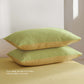 DOUBLE Washed Cotton Quilt Set - Yellow Lime