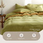 DOUBLE Washed Cotton Quilt Set - Yellow Lime