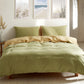 DOUBLE Washed Cotton Quilt - Set Yellow Lime