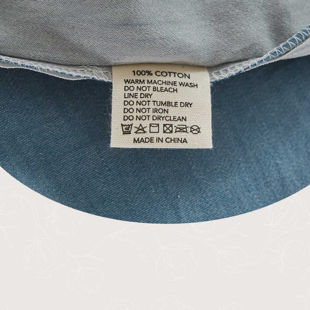 Double Cosy Club Cotton Bed Sheets Set Blue Grey Cover