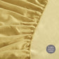 Single Cosy Club Cotton Bed Sheets Set Yellow Cover