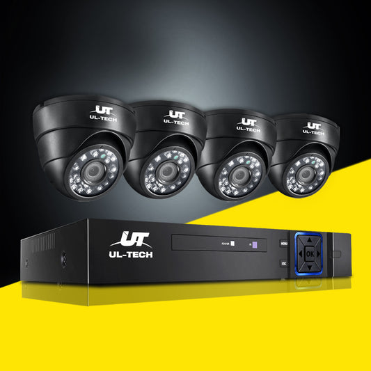 CCTV Security System 4CH DVR 4 Cameras 1080p