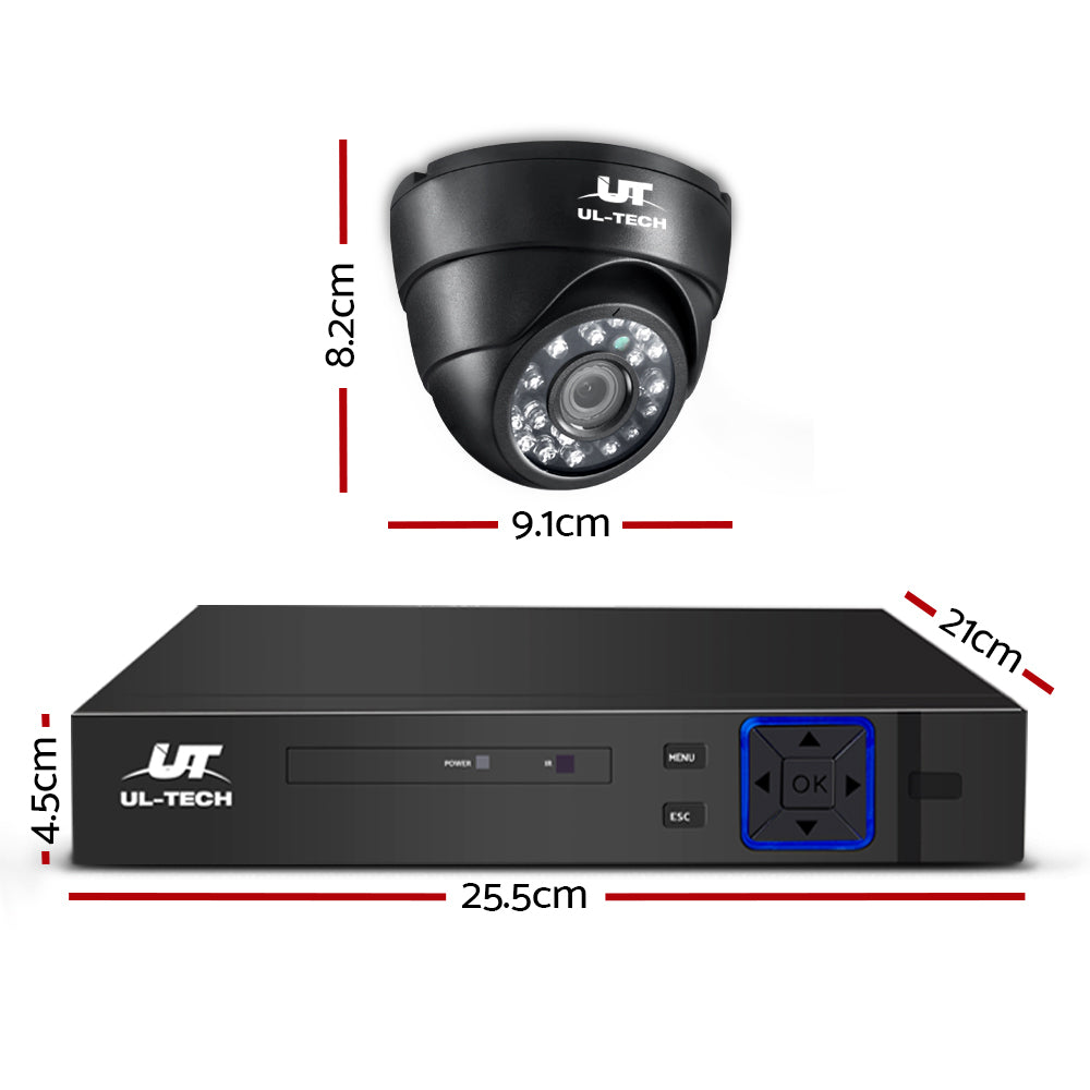 CCTV Security System 4CH DVR 4 Cameras 2TB Hard Drive