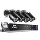 CCTV Security System 8CH DVR 4 Cameras 2TB Hard Drive