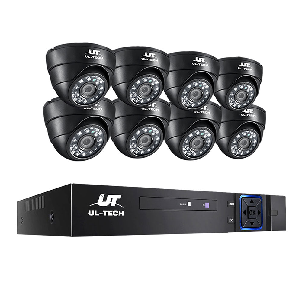 CCTV Security System 8CH DVR 8 Cameras 1080p