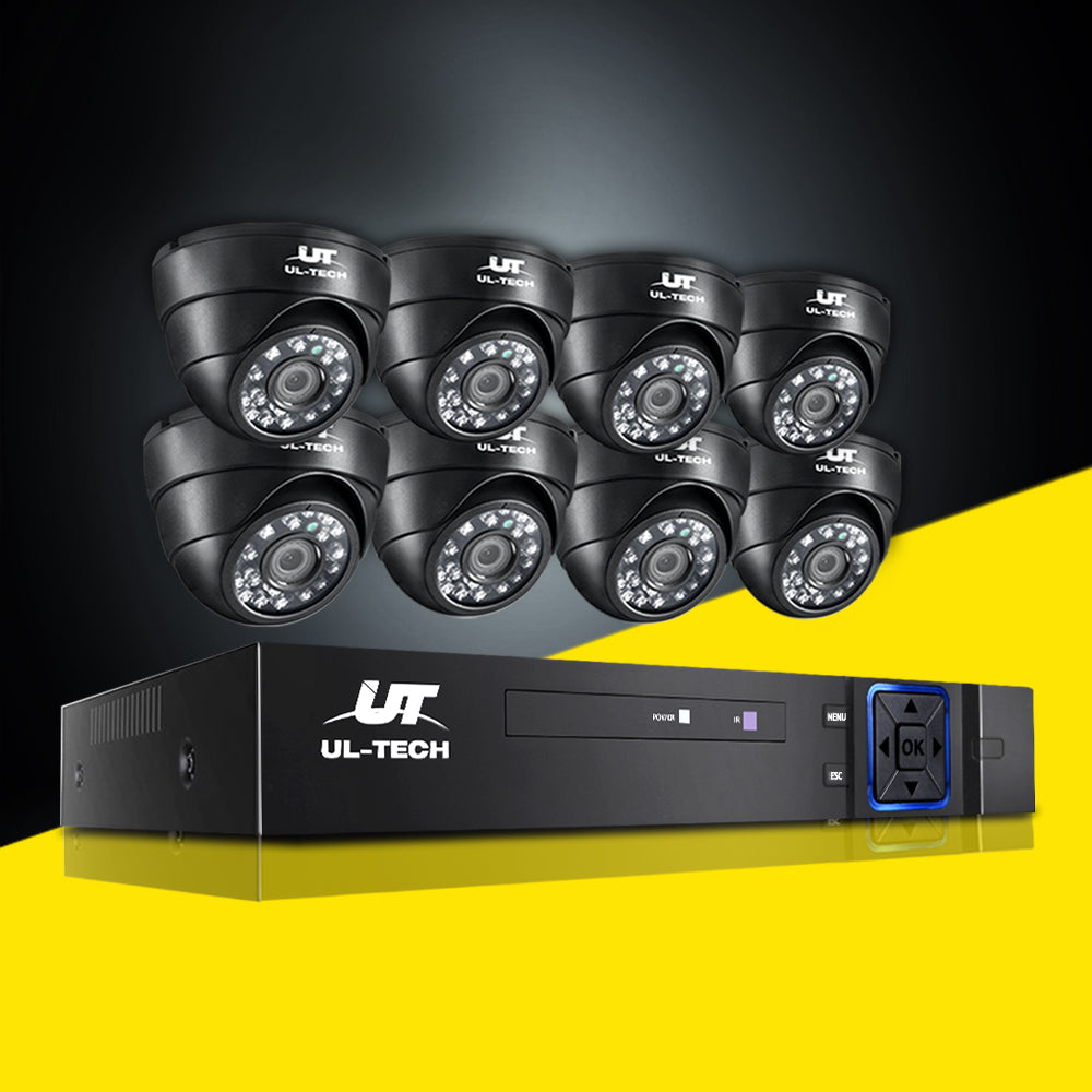 CCTV Security System 8CH DVR 8 Cameras 1080p