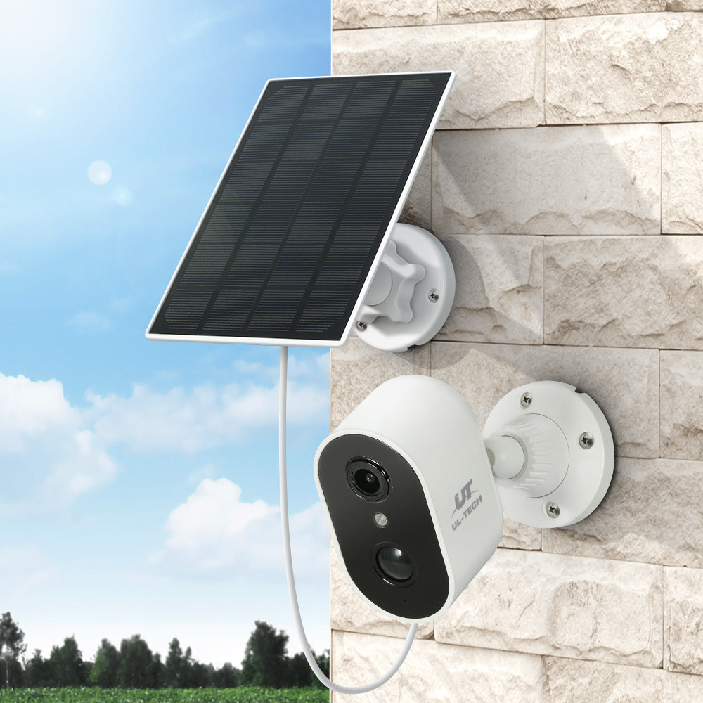 1080P Wireless Security IP Camera Rechargeable Outdoor CCTV Solar Panel