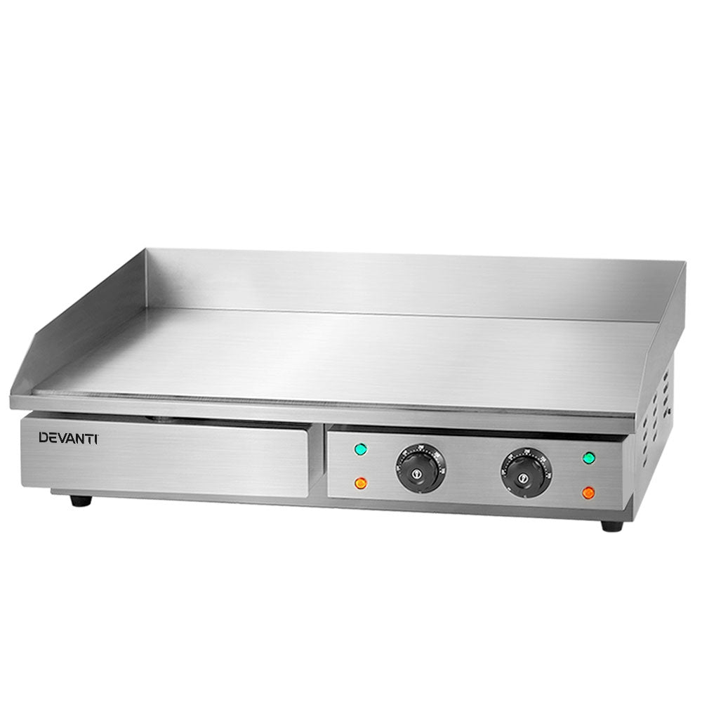 Commercial Electric Griddle 73cm BBQ Grill Plate 4400W