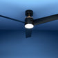 52'' Ceiling Fan DC Motor with Light andRemote - Black