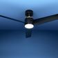 52'' Ceiling Fan DC Motor with Light andRemote - Black