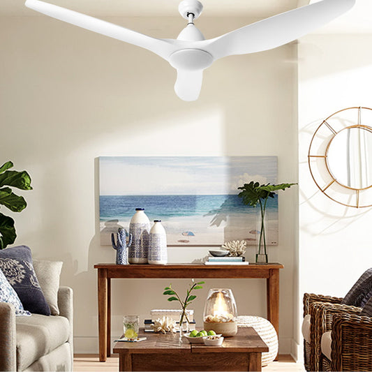 64'' DC Motor Ceiling Fan With Light LED Remote Control Fans 3 Blades