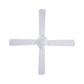52'' Ceiling Fan w/Light w/Remote Timer - White