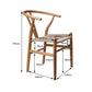 Jett Set of 2 Dining Chairs Rattan Seat Side Kitchen Wood Furniture - Oak