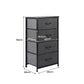 Storage Cabinet Tower Chest Of Drawers Dresser Tallboy 4 Drawer Dark Grey