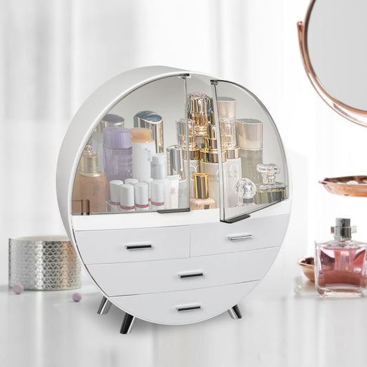 Makeup Holder Organiser Cosmetic Case Drawer Jewellery Desktop Storage Box Grey
