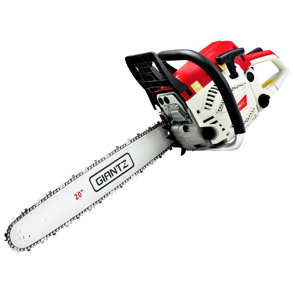 Chainsaw Petrol 62CC 20" Bar Commercial E-Start Pruning Chain Saw
