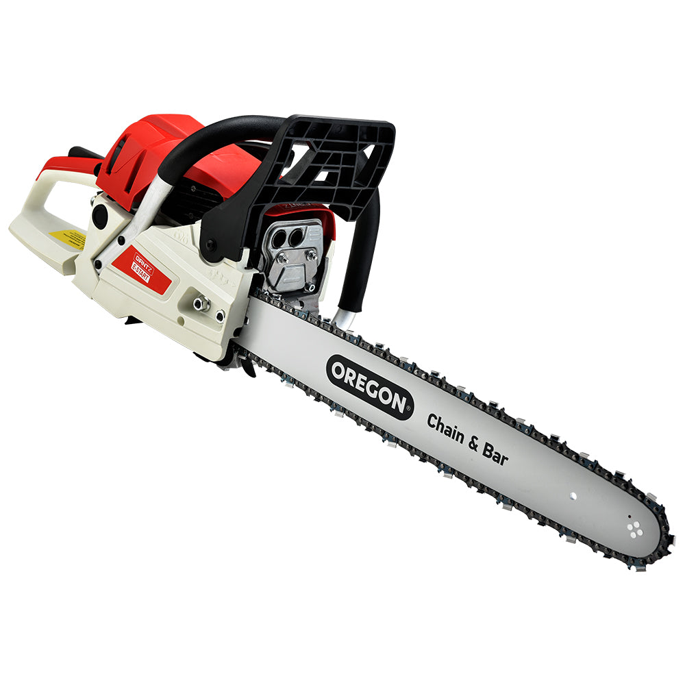 Chainsaw Petrol 52CC 20" Oregon Bar Commercial E-Start Pruning Chain Saw