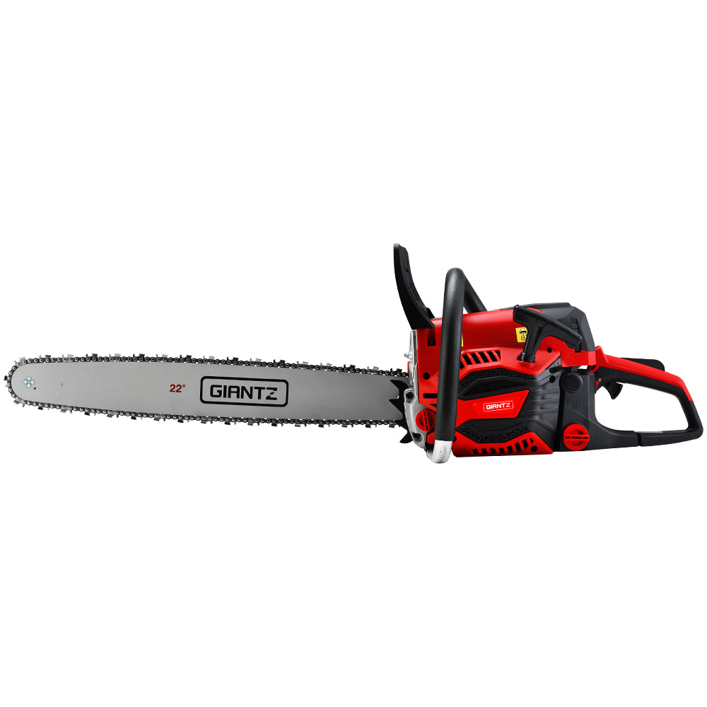 Chainsaw Petrol 58CC 22" Bar Commercial E-Start Pruning Chain Saw