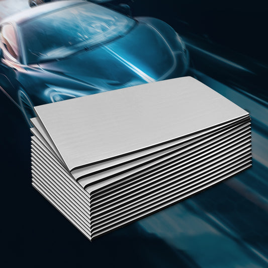 36 Pieces 32cmx50cm Car Sound Deadener Butyl Noise Insulation Heat Proof Self-adhesive