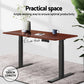 Motorised Standing Desk Desktop Electric Sit Stand Table Walnut