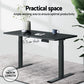 Standing Desk Desktop Motorised Electric Sit Stand Table Black
