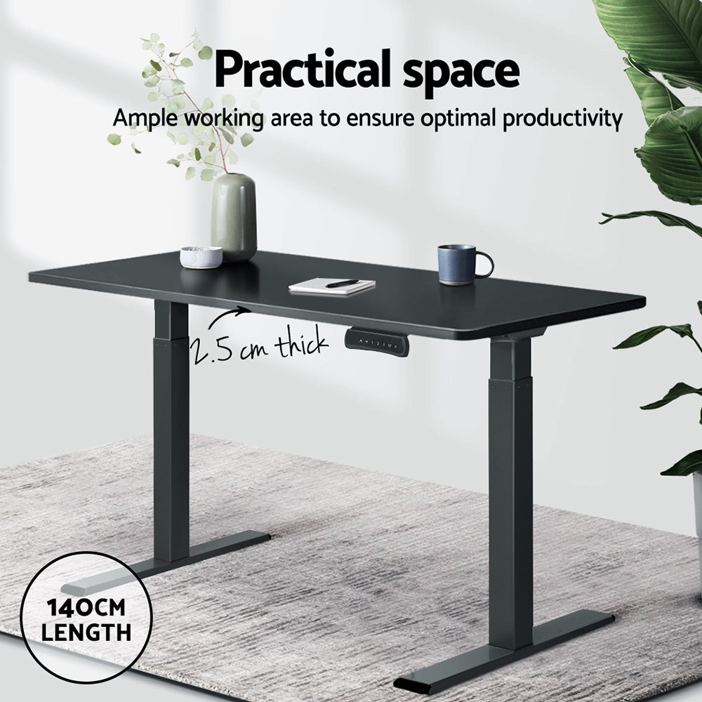 Artiss Standing Desk Top Black 140cm