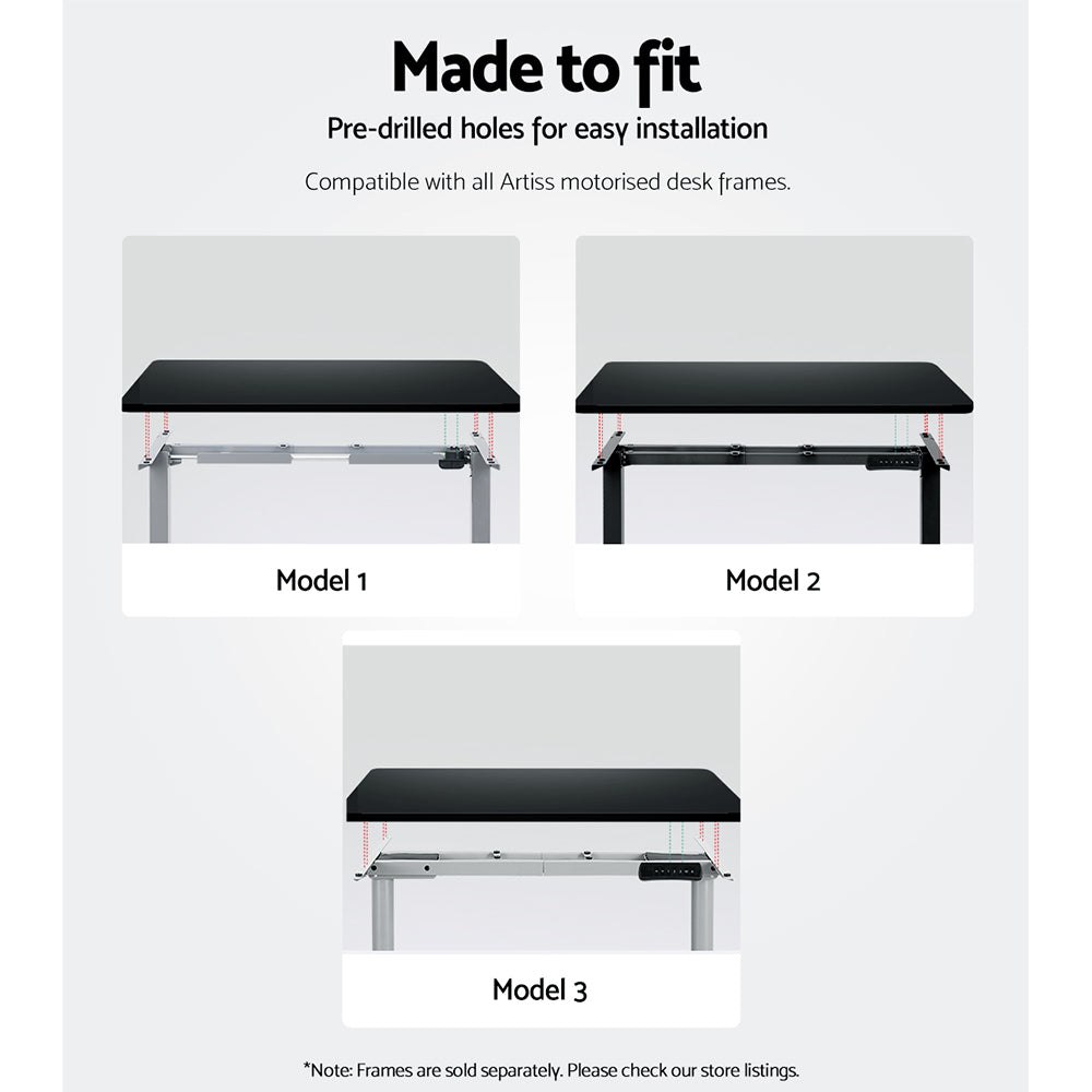 Artiss Standing Desk Top Black 140cm