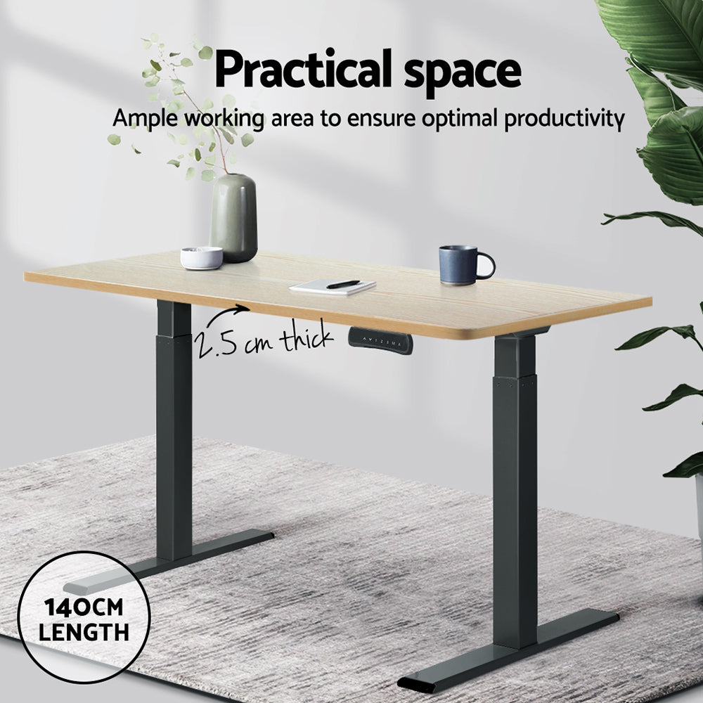 Artiss Standing Desk Top White Oak 140cm