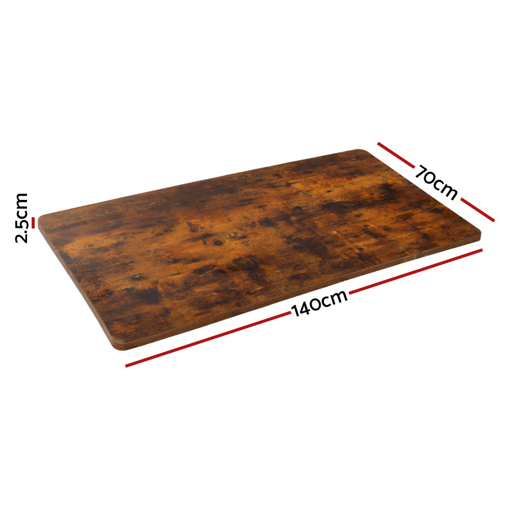 Artiss Standing Desk Top Rustic Brown 140cm