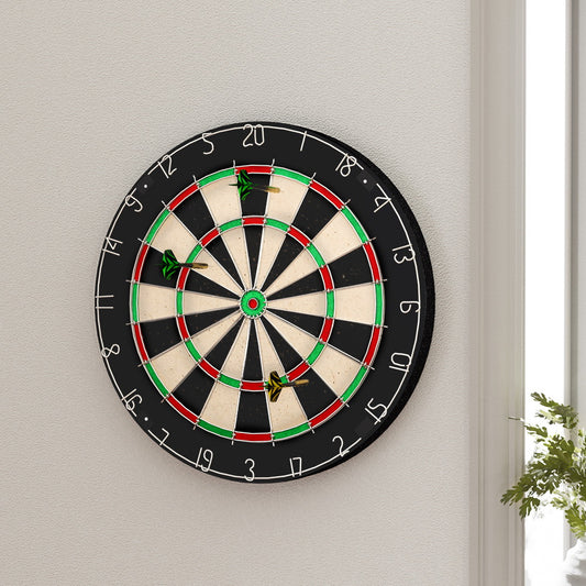 18" Dartboard Professional Dart Board Set Classic Game Party Sport Competition