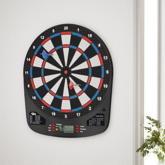 13.5" Electronic Dartboard Dart Board Set 32 Games Party Sport Competition